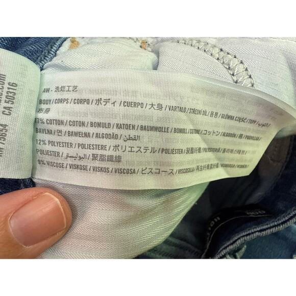 Hollister Patchwork High Rise Flare Bell Bottom Jeans Women's Size 00R 23 x 32" - Picture 6 of 13